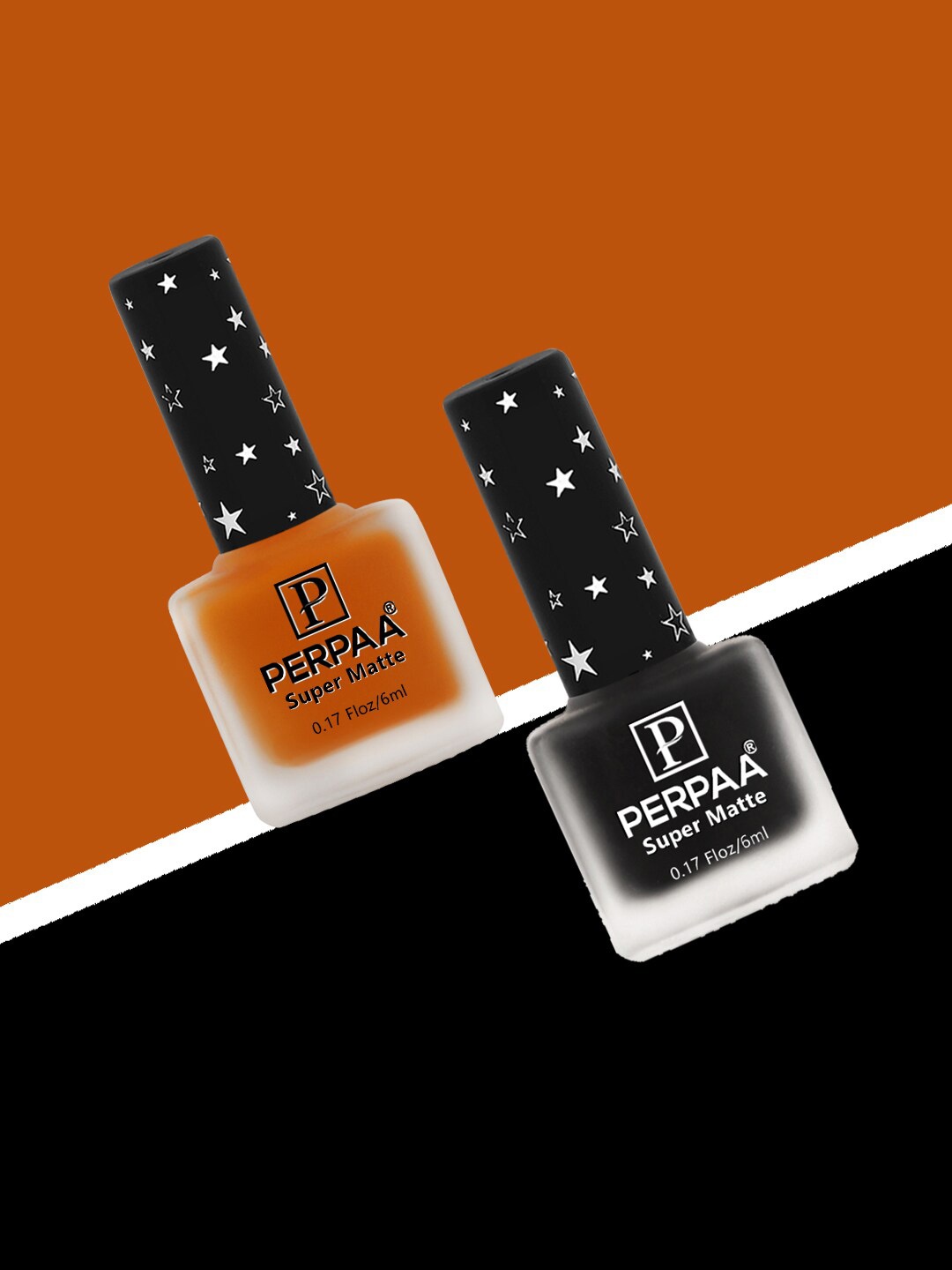 PERPAA Set of 2 Super Matte Long Lasting & Quick-Dry Nail Polish - 6 ml each, Rust
PERPAA Set of 2 Super Matte Long Lasting & Quick-Dry Nail Polish - 6 ml each, Rust