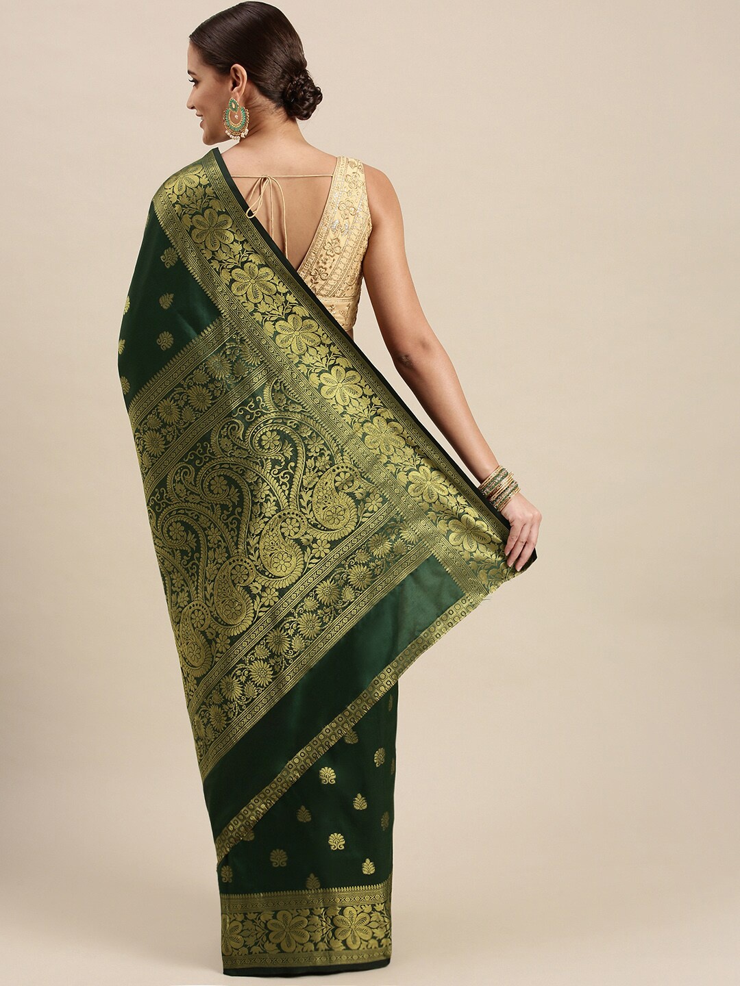 Royal Rajgharana Saree Ethnic Motifs Woven Design Zari Pure Silk Banarasi Sarees, Green
Royal Rajgharana Saree Ethnic Motifs Woven Design Zari Pure Silk Banarasi Sarees, Green