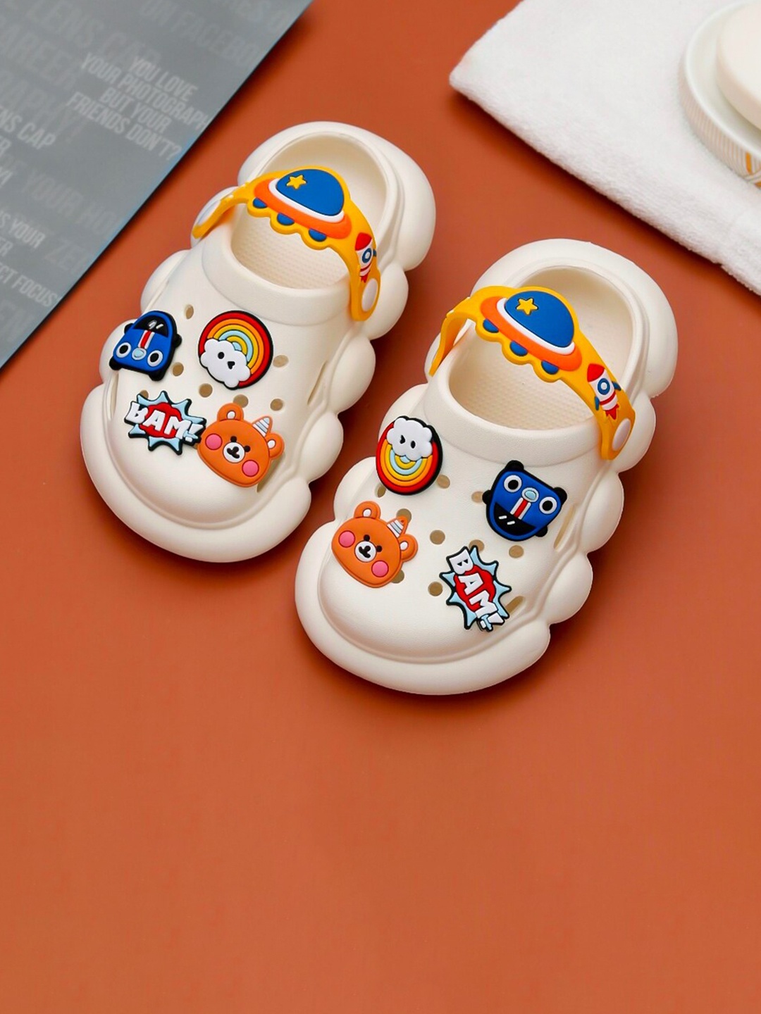 Yellow Bee Boys Slip On Clogs, Assorted
