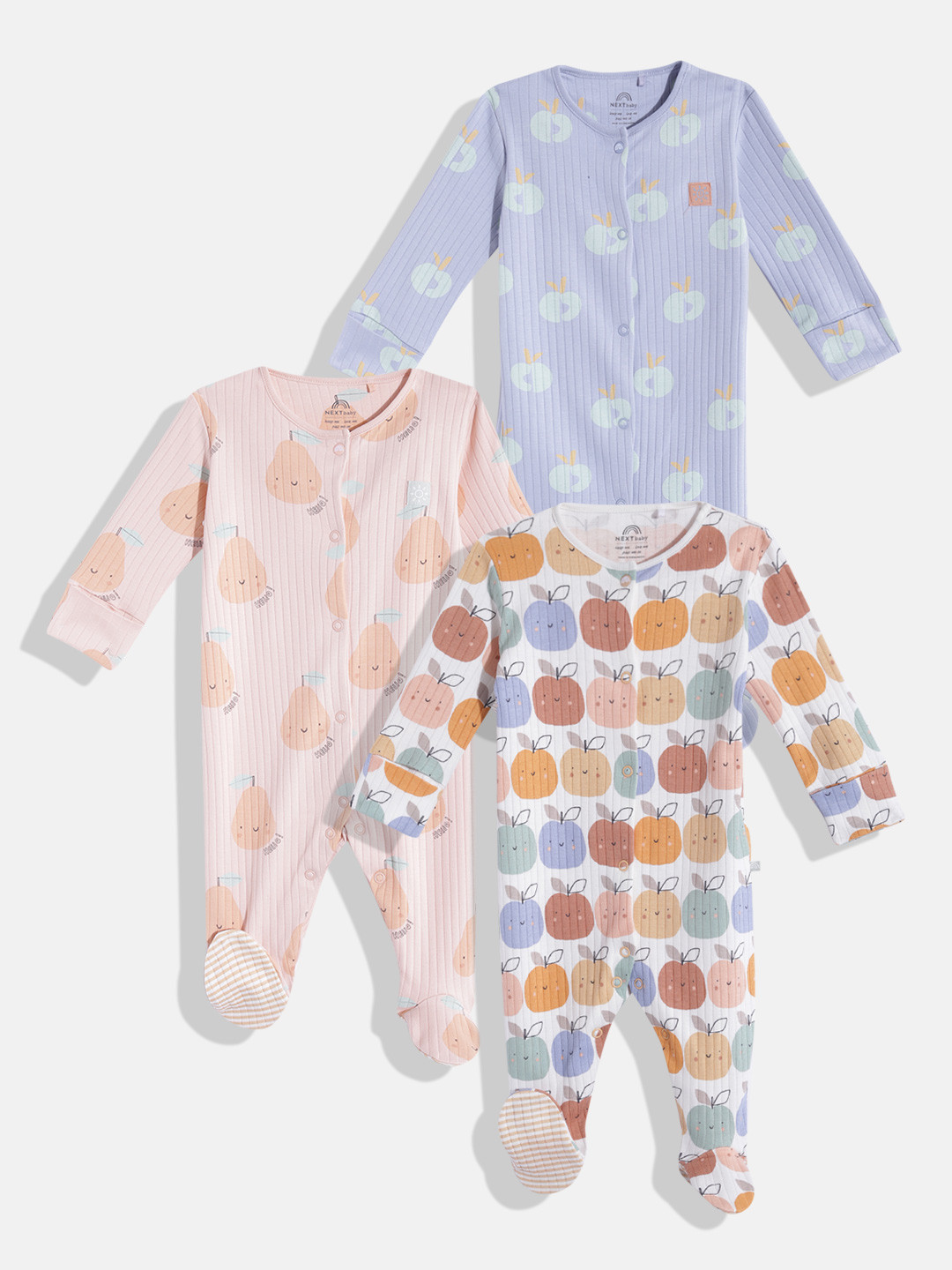 NEXT Infant Kids Pack of 3 Conversational Printed Pure Cotton Ribbed Sleepsuits, Pink
NEXT Infant Kids Pack of 3 Conversational Printed Pure Cotton Ribbed Sleepsuits, Pink