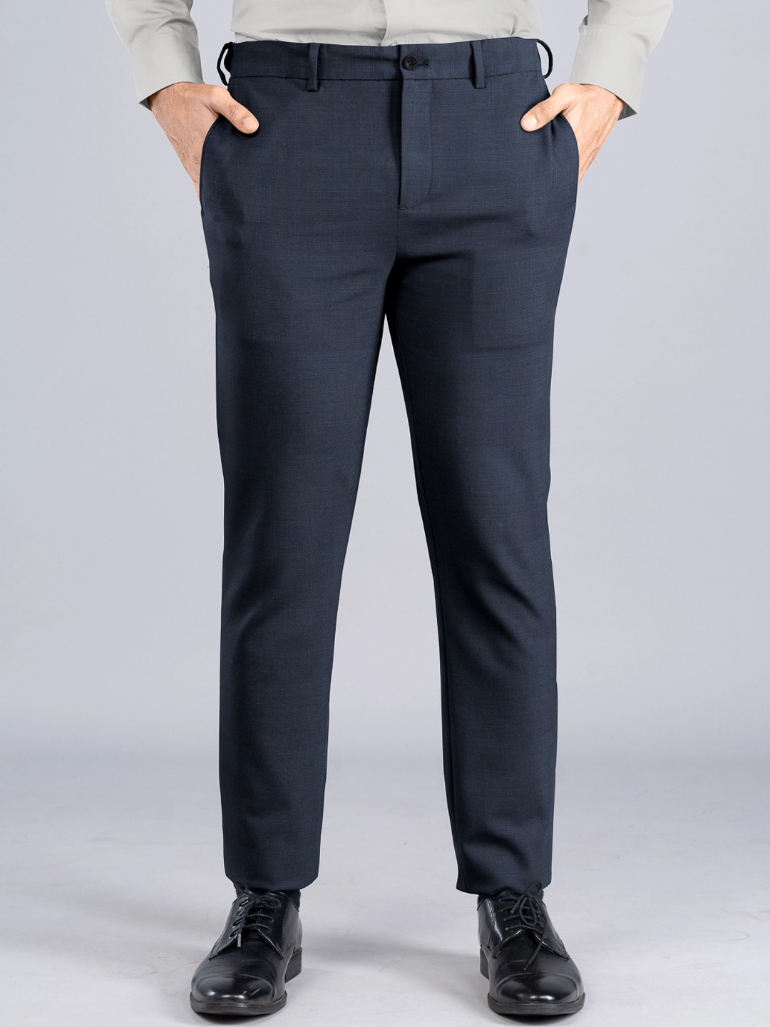 The Pant Project Men Tailored Slim Fit Stretchable Wrinkle Free Formal Trousers, Navy blue
The Pant Project Men Tailored Slim Fit Stretchable Wrinkle Free Formal Trousers, Navy blue