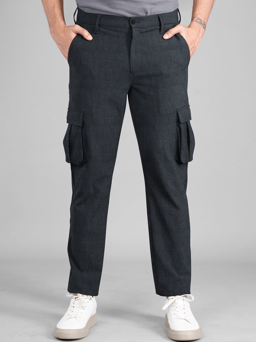 The Pant Project Men Tailored Slim Fit Textured Stretchable Wrinkle Free Cargos Trousers, Blue
The Pant Project Men Tailored Slim Fit Textured Stretchable Wrinkle Free Cargos Trousers, Blue