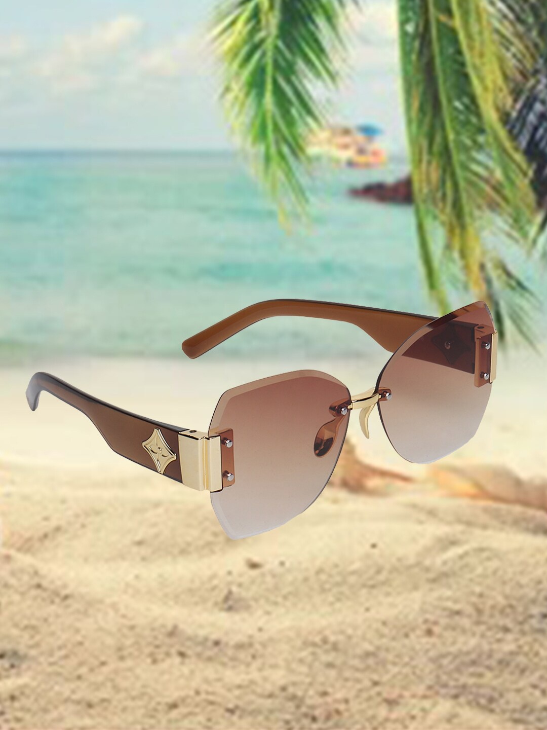 CELEBRITY SUNGLASSES Oversized Sunglasses With UV Protected Lens CLSG-625-02, Brown
CELEBRITY SUNGLASSES Oversized Sunglasses With UV Protected Lens CLSG-625-02, Brown