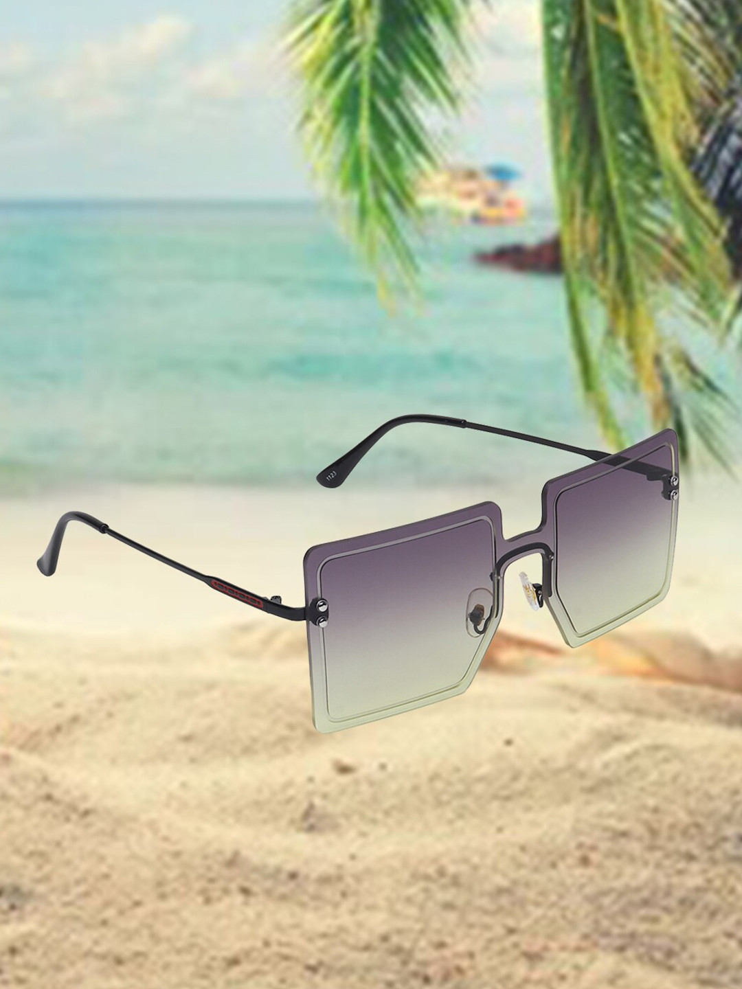 CELEBRITY SUNGLASSES Half Rim Rectangle Sunglasses with UV Protected Lens CLSG-1123-06, Blue
CELEBRITY SUNGLASSES Half Rim Rectangle Sunglasses with UV Protected Lens CLSG-1123-06, Blue