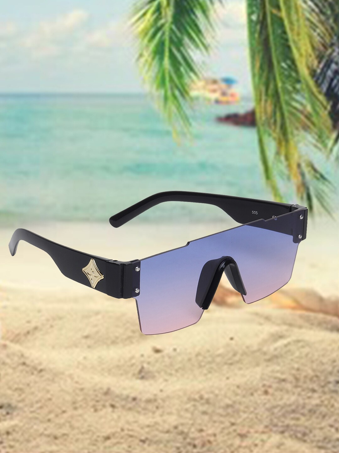 CELEBRITY SUNGLASSES Lens & Oversized Sunglasses With UV Protected Lens CLSG-505-04, Blue
CELEBRITY SUNGLASSES Lens & Oversized Sunglasses With UV Protected Lens CLSG-505-04, Blue