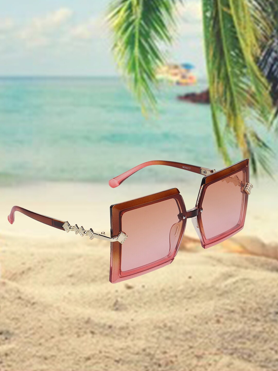 CELEBRITY SUNGLASSES Oversized Sunglasses With UV Protected Lens CLSG-5217-05, Red
CELEBRITY SUNGLASSES Oversized Sunglasses With UV Protected Lens CLSG-5217-05, Red