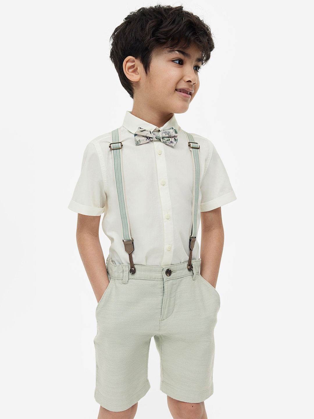 H&M Boys 4-Piece Cotton Set, Sea green