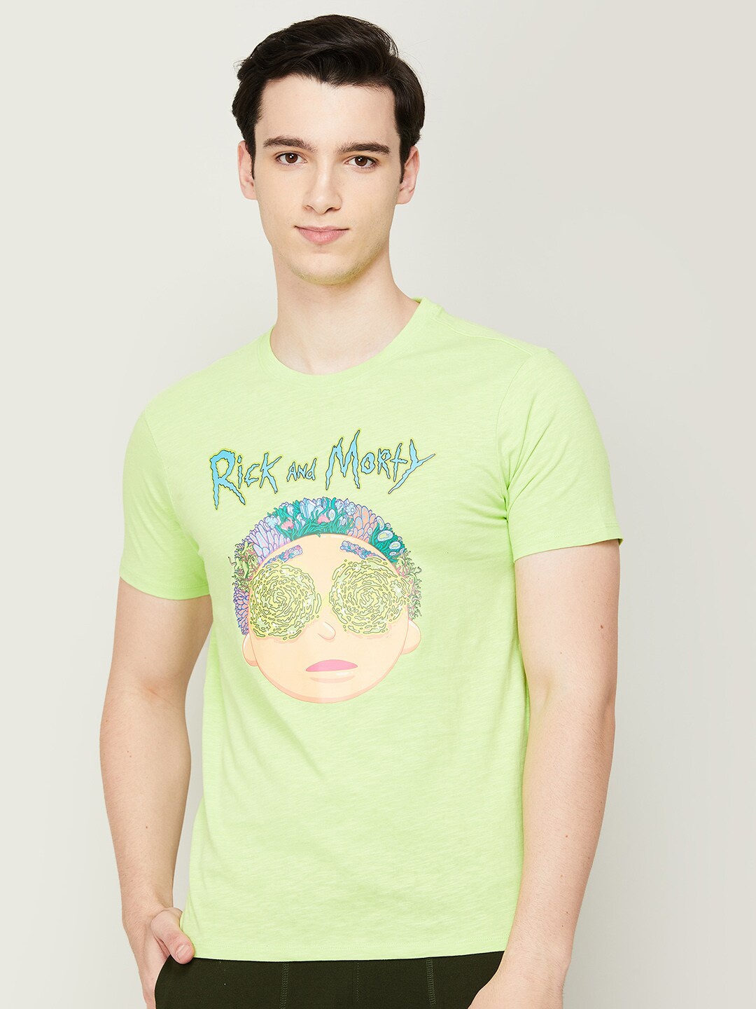 Forca Men Graphic Printed T-shirt, Green