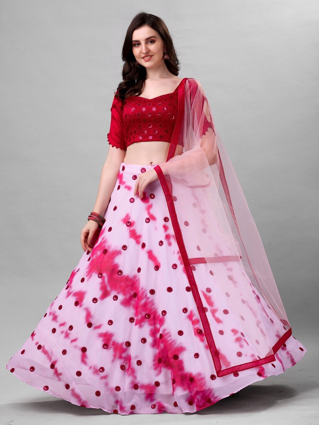 YOYO Fashion Embroidered Semi-Stitched Lehenga & Unstitched Blouse With Dupatta, White
YOYO Fashion Embroidered Semi-Stitched Lehenga & Unstitched Blouse With Dupatta, White