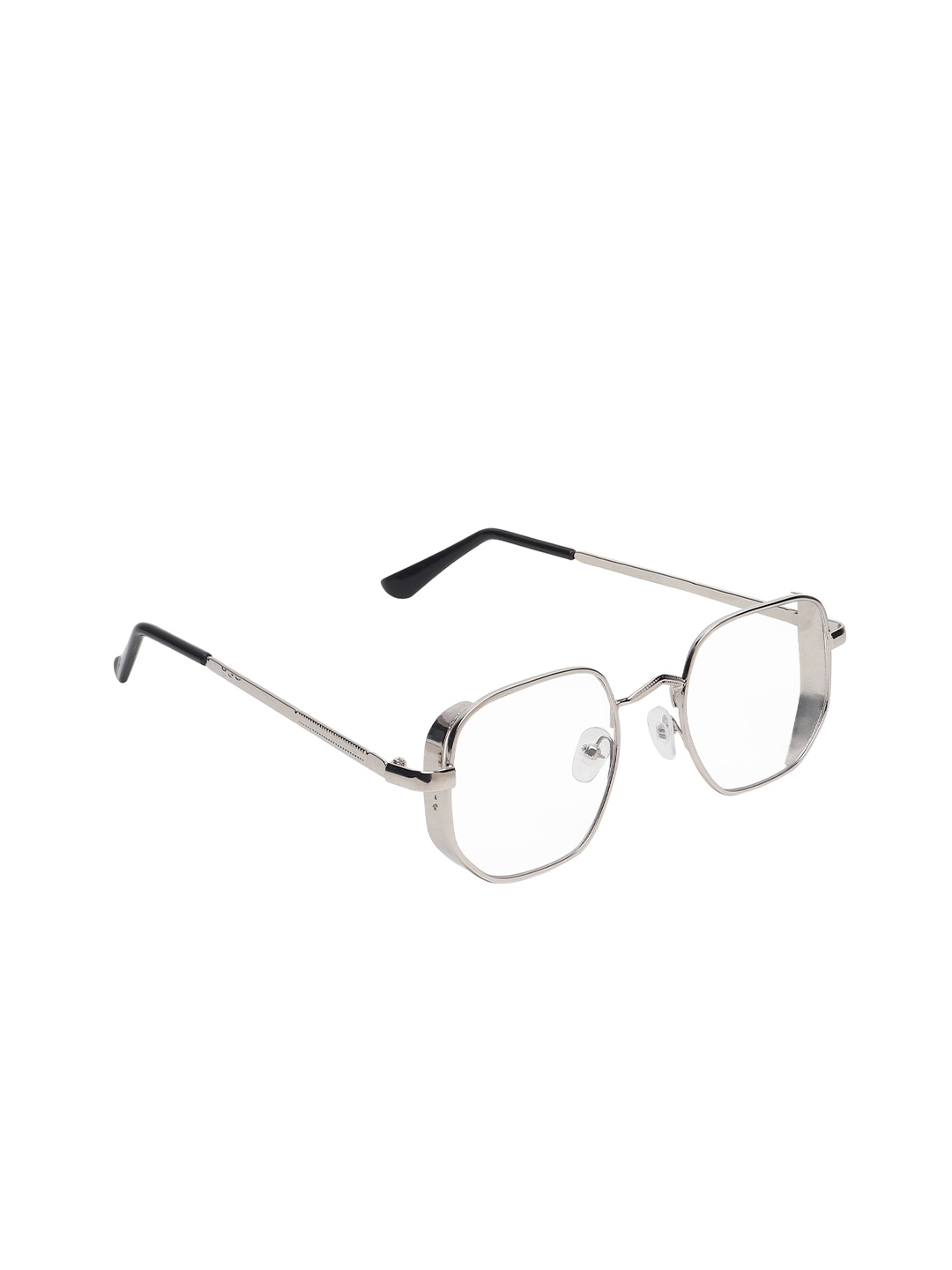 CRIBA Wayfarer Sunglasses with UV Protected Lens, Transparent