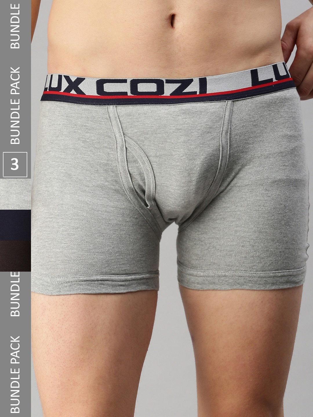 Lux Cozi Pack Of 3 Outer Elastic Trunks COZI_GLO_INTLOCK_COF_GM_NB_3PC, Coffee brown
Lux Cozi Pack Of 3 Outer Elastic Trunks COZI_GLO_INTLOCK_COF_GM_NB_3PC, Coffee brown
