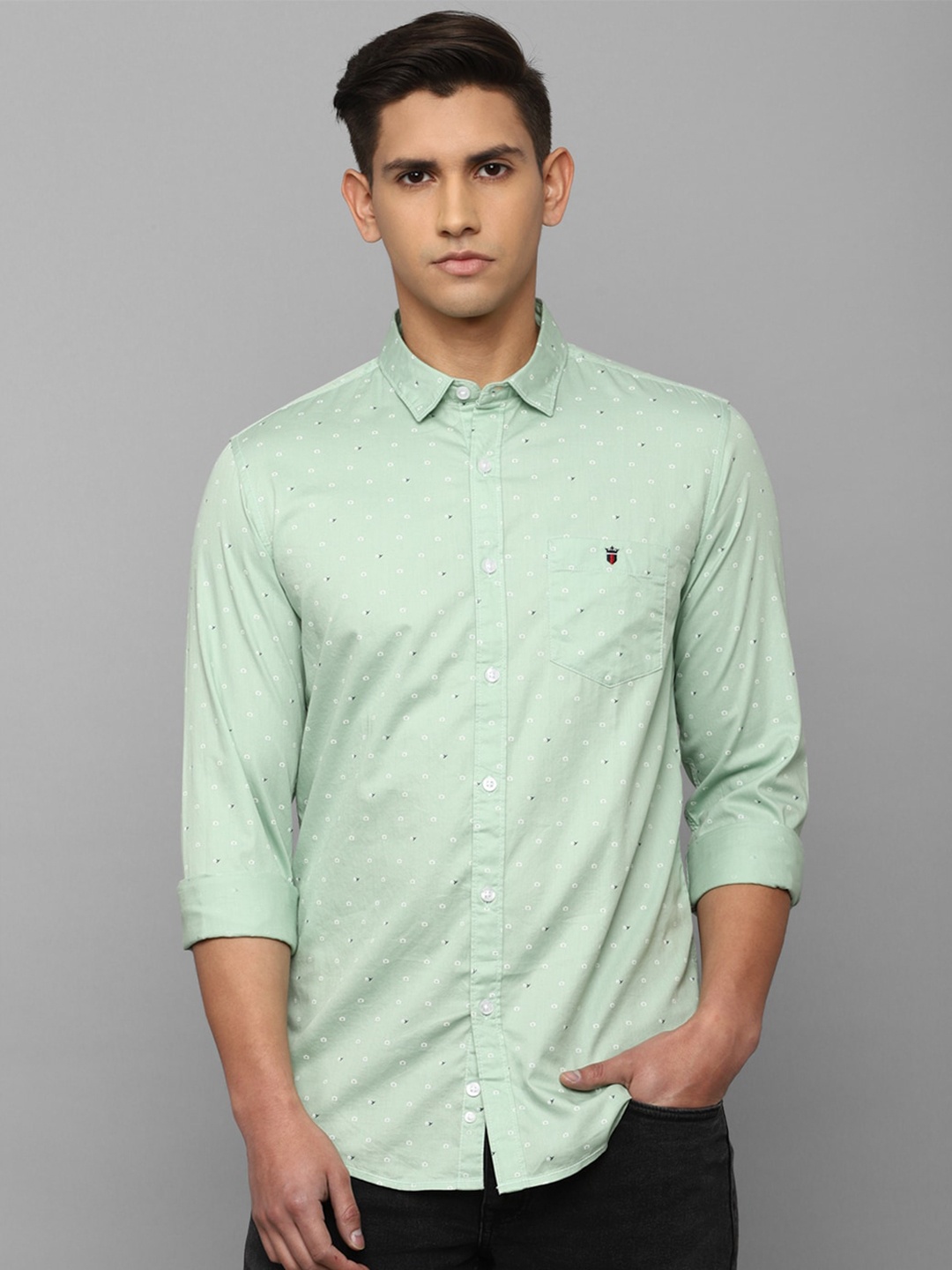 Louis Philippe Jeans Men Slim Fit Micro Ditsy Printed Pure Cotton Casual Shirt, Green
Louis Philippe Jeans Men Slim Fit Micro Ditsy Printed Pure Cotton Casual Shirt, Green