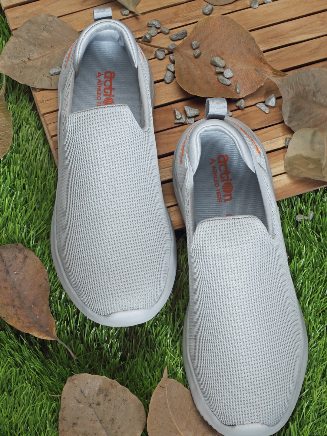 Action Men Lightweight Walking Non-Marking Shoes, Grey
