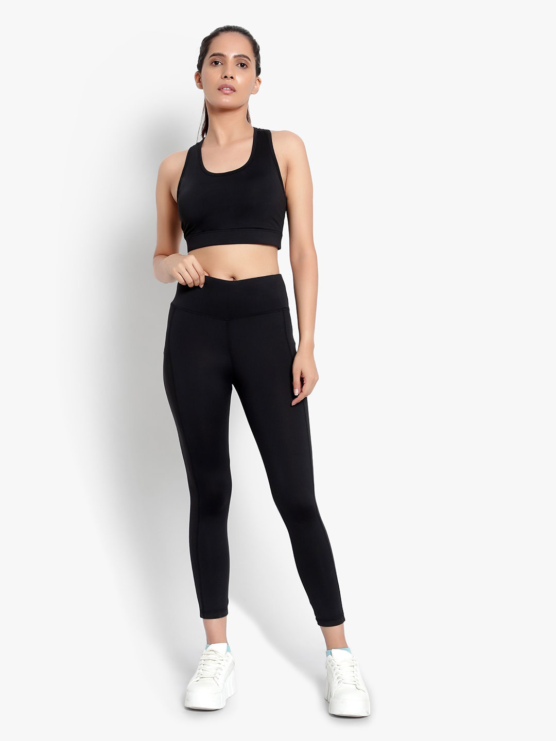 Wearjukebox Easy Breezy Tights & Sports Bra, Black 
Wearjukebox Easy Breezy Tights & Sports Bra, Black