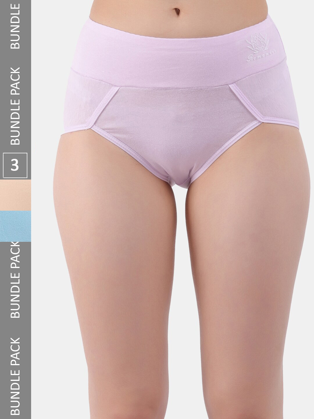 Amour Secret Women Pack of 3 Mid Rise Anti-Bacterial Hipster Briefs, Purple
Amour Secret Women Pack of 3 Mid Rise Anti-Bacterial Hipster Briefs, Purple