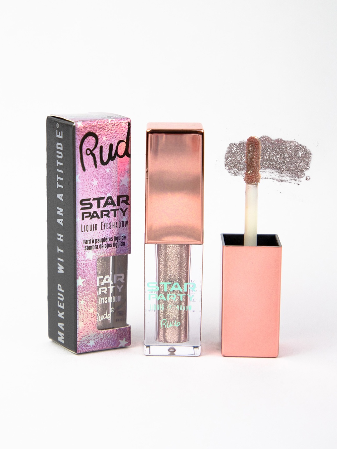 Rude Cosmetics Star Party High-Pigmented Liquid Glitter Eyeshadow 6g - Star Child, Silver
Rude Cosmetics Star Party High-Pigmented Liquid Glitter Eyeshadow 6g - Star Child, Silver