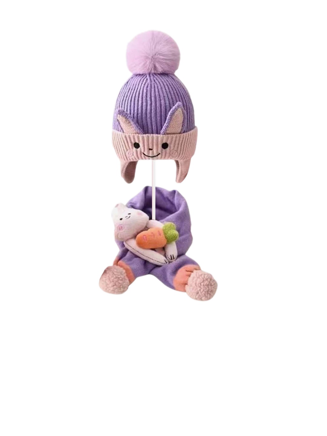 Little Surprise Box LLP Kids Knitted Winter Patterned Wool Mufflers With Cap, Purple
Little Surprise Box LLP Kids Knitted Winter Patterned Wool Mufflers With Cap, Purple