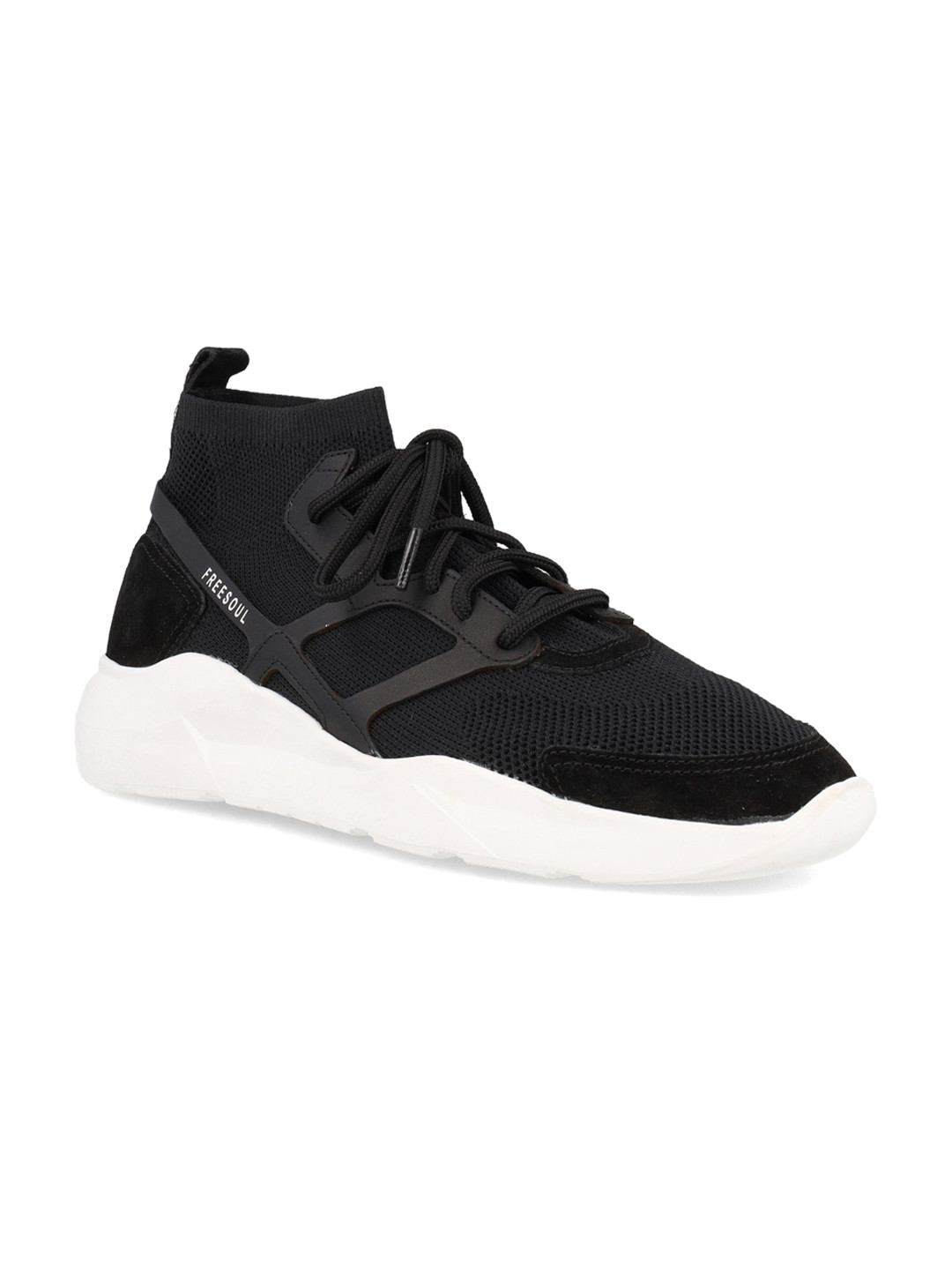 FREESOUL Unisex Woven Design Mid-Top Sneakers, Black
FREESOUL Unisex Woven Design Mid-Top Sneakers, Black