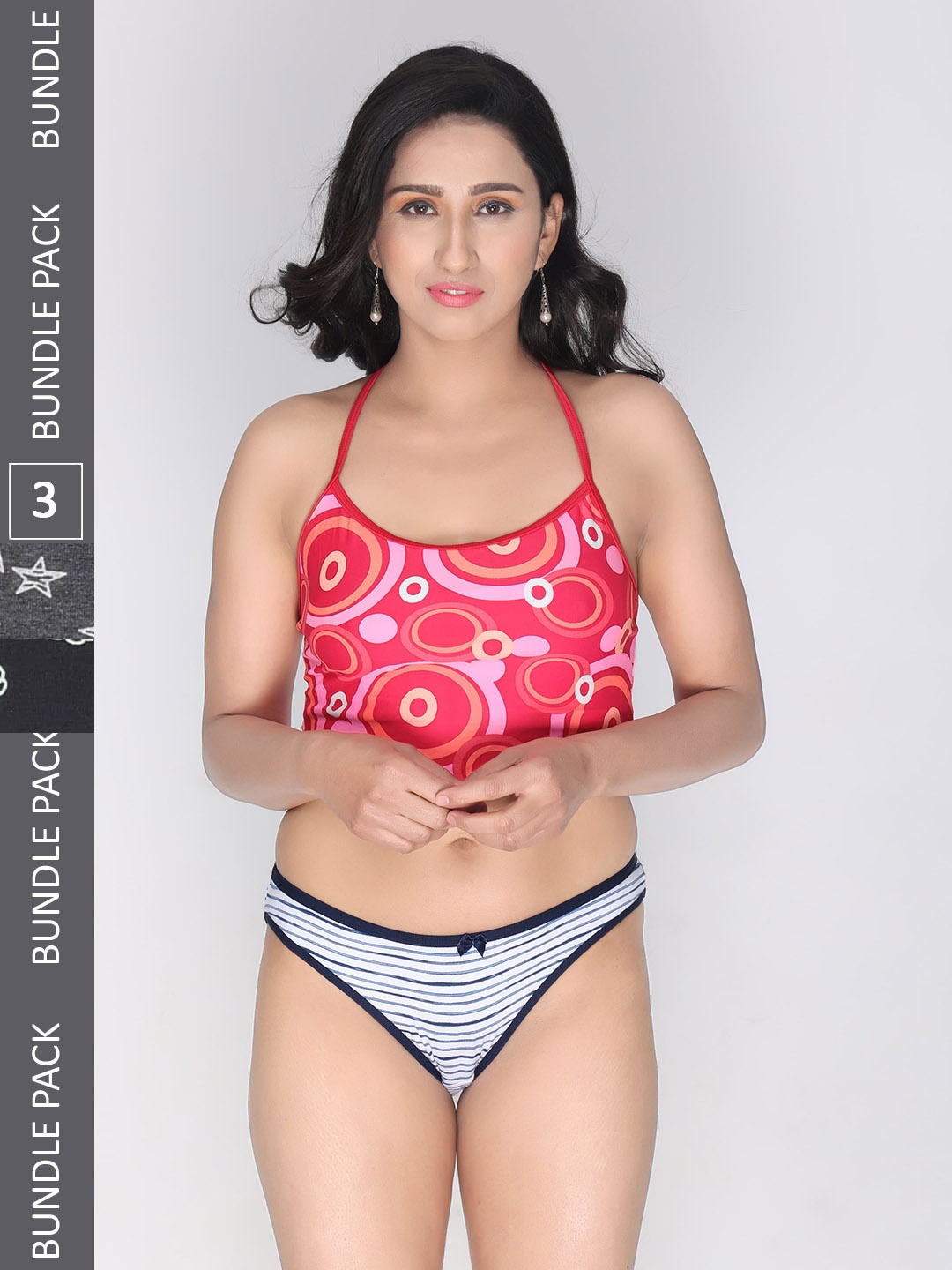 Innocence Women Pack Of 3 Conversational Printed Mid-Rise Cotton Bikini Briefs, Black
Innocence Women Pack Of 3 Conversational Printed Mid-Rise Cotton Bikini Briefs, Black