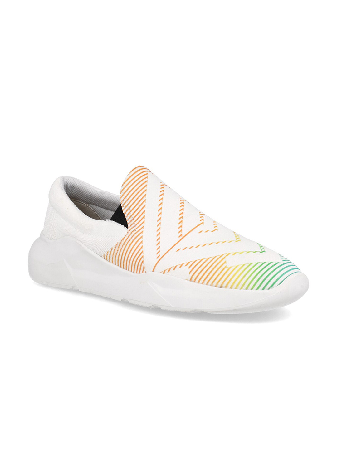 FREESOUL Men Striped Slip-On Sneakers, White
FREESOUL Men Striped Slip-On Sneakers, White