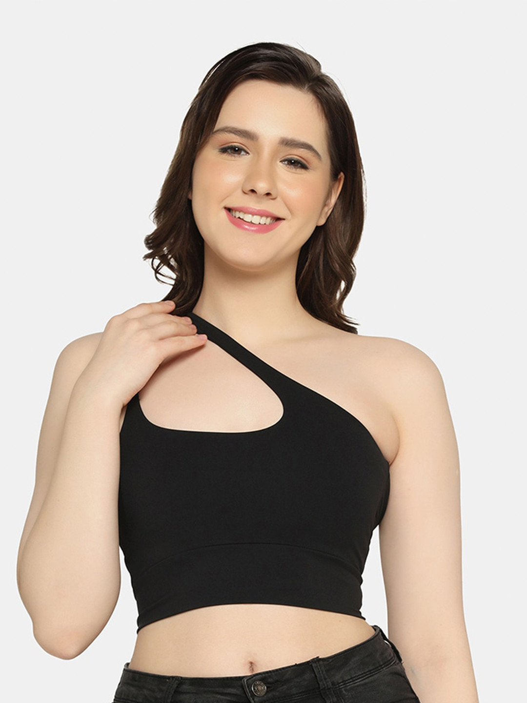 Da Intimo Lightly Padded Nylon Non-Wired All Day Comfort Sports Workout Bra, Black
Da Intimo Lightly Padded Nylon Non-Wired All Day Comfort Sports Workout Bra, Black
