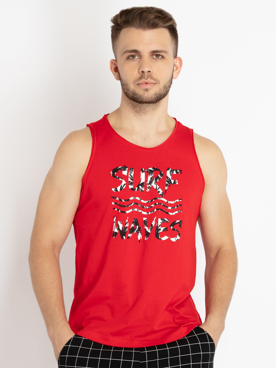 Status Quo Men Typography Printed Cotton T-shirt, Red
Status Quo Men Typography Printed Cotton T-shirt, Red