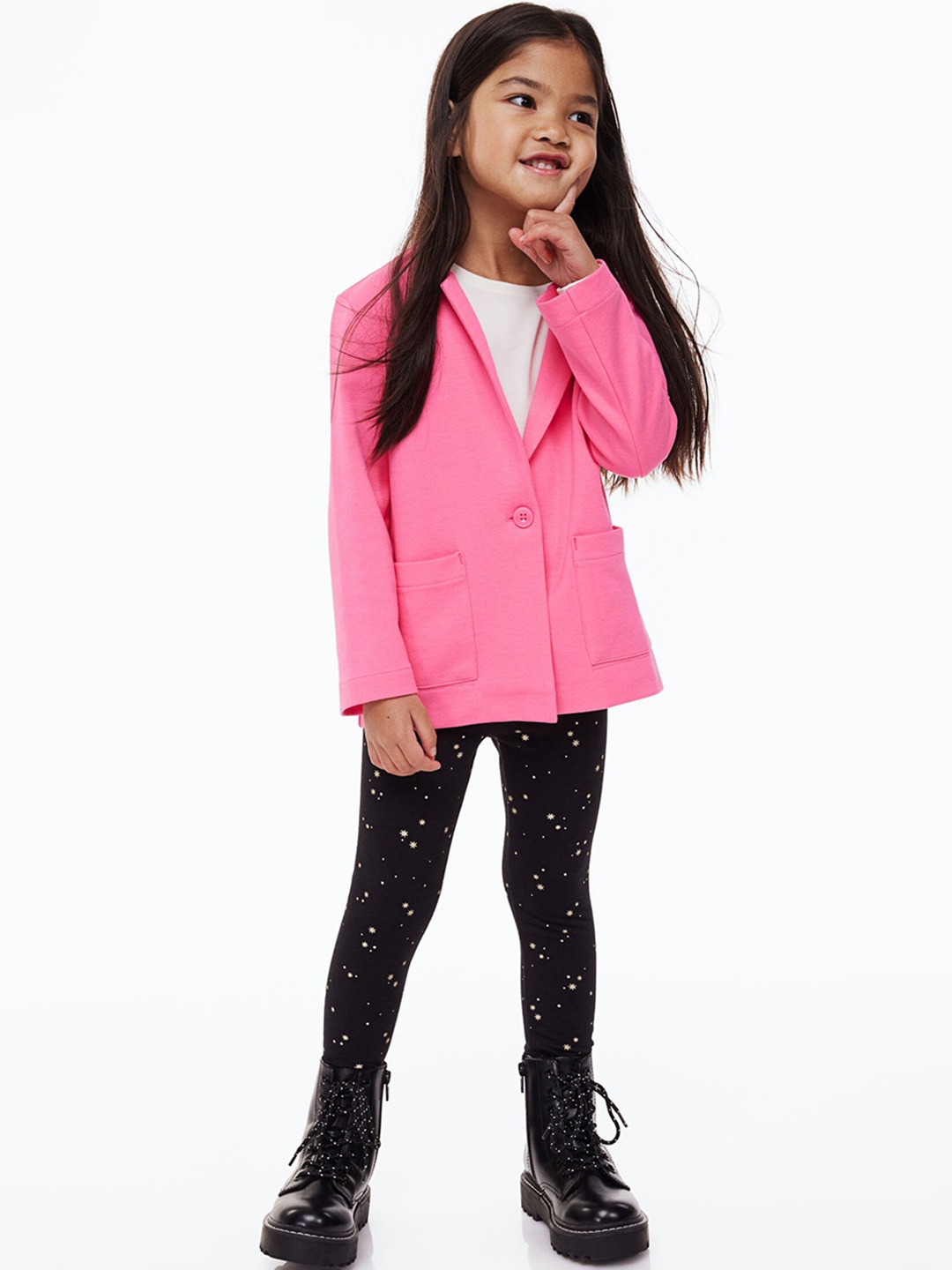 H&M Girls Jersey Blazer, Pink