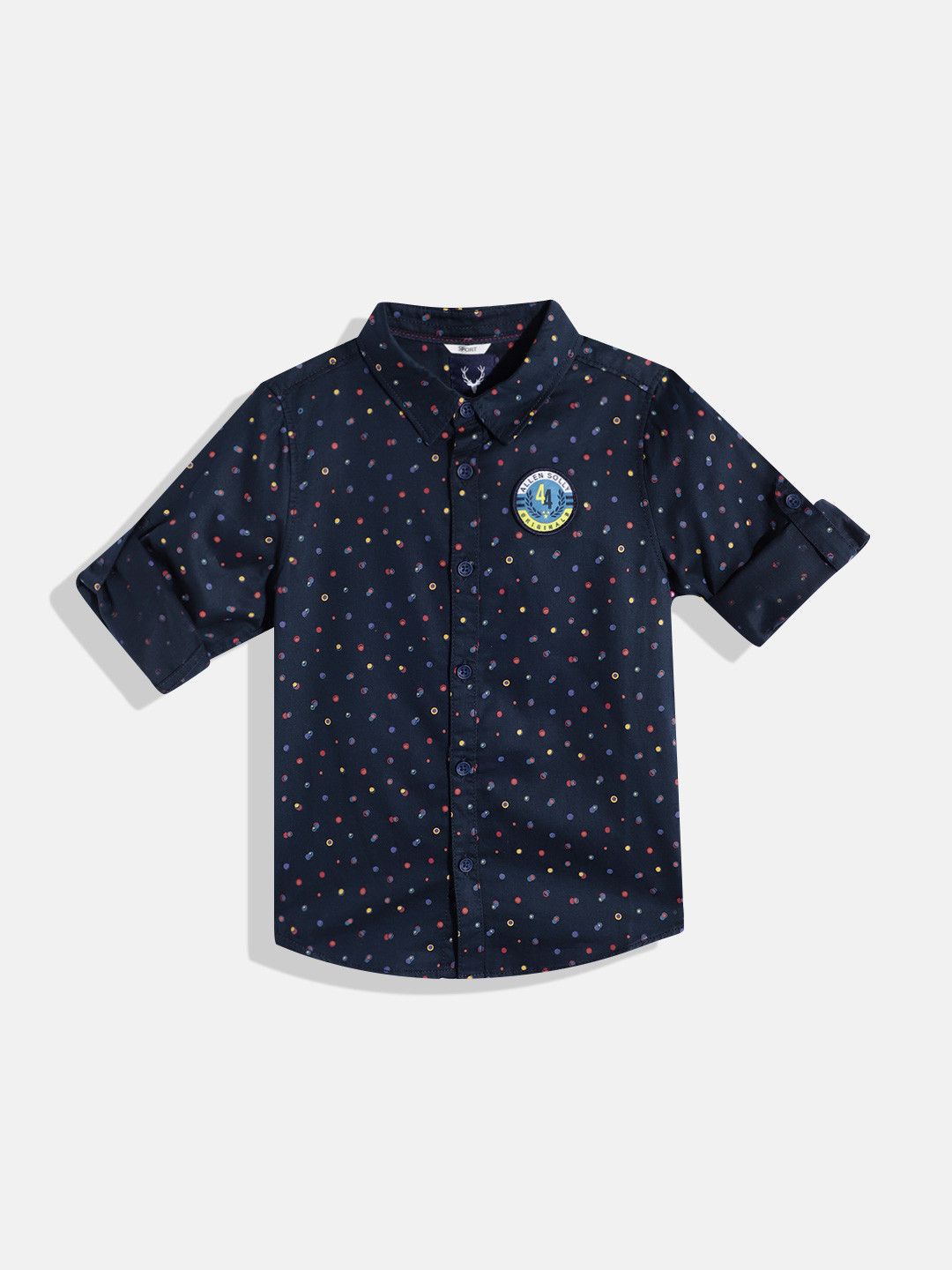 Allen Solly Junior Boys Sport Geometric Printed Pure Cotton Applique Detail Casual Shirt, Navy blue
Allen Solly Junior Boys Sport Geometric Printed Pure Cotton Applique Detail Casual Shirt, Navy blue