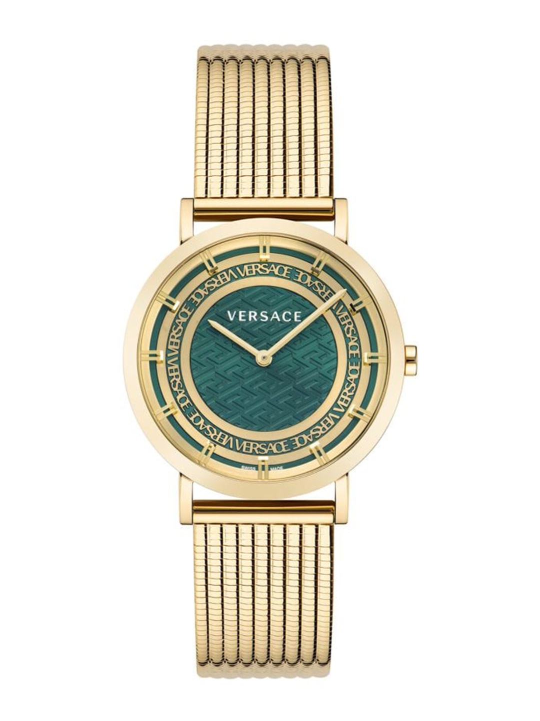 Versace Women Dial & Stainless Steel Bracelet Style Straps Analogue Watch VE3M00622, Green
Versace Women Dial & Stainless Steel Bracelet Style Straps Analogue Watch VE3M00622, Green