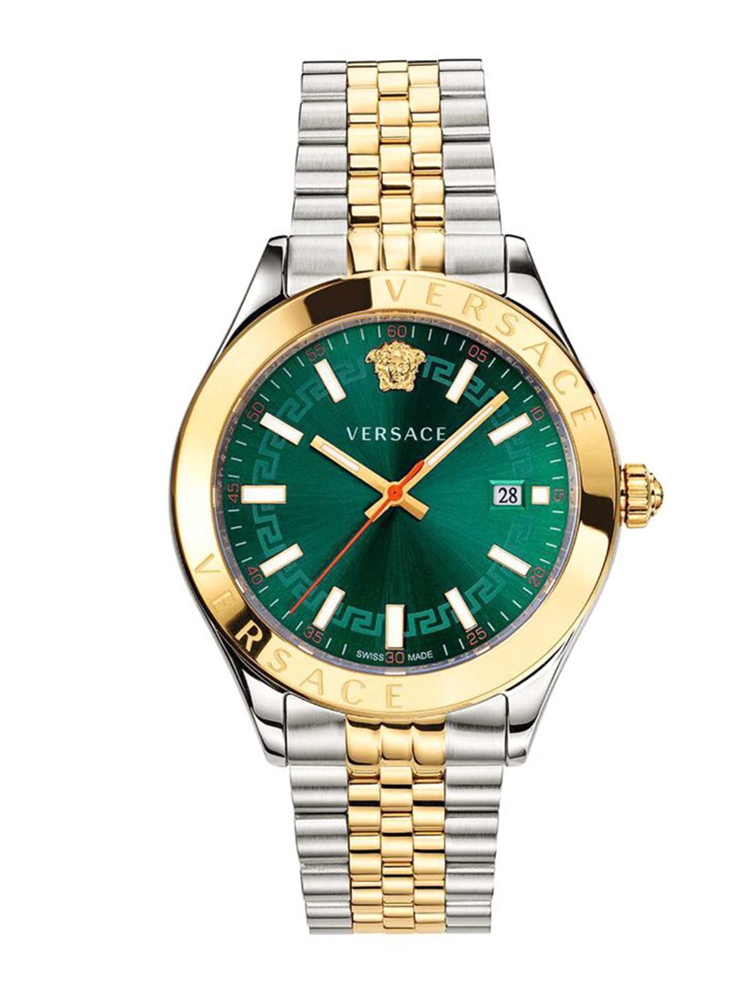 Versace Men Dial & Stainless Steel Bracelet Style Straps Analogue Watch VEVK00620, Green
Versace Men Dial & Stainless Steel Bracelet Style Straps Analogue Watch VEVK00620, Green