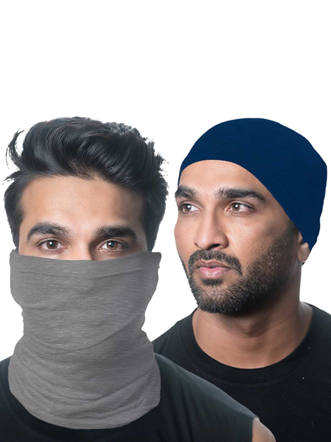 Heelium Unisex Pack of 2 Bamboo Soft Odour-free & Breathable Multipurpose Bandana, Navy blue
Heelium Unisex Pack of 2 Bamboo Soft Odour-free & Breathable Multipurpose Bandana, Navy blue
