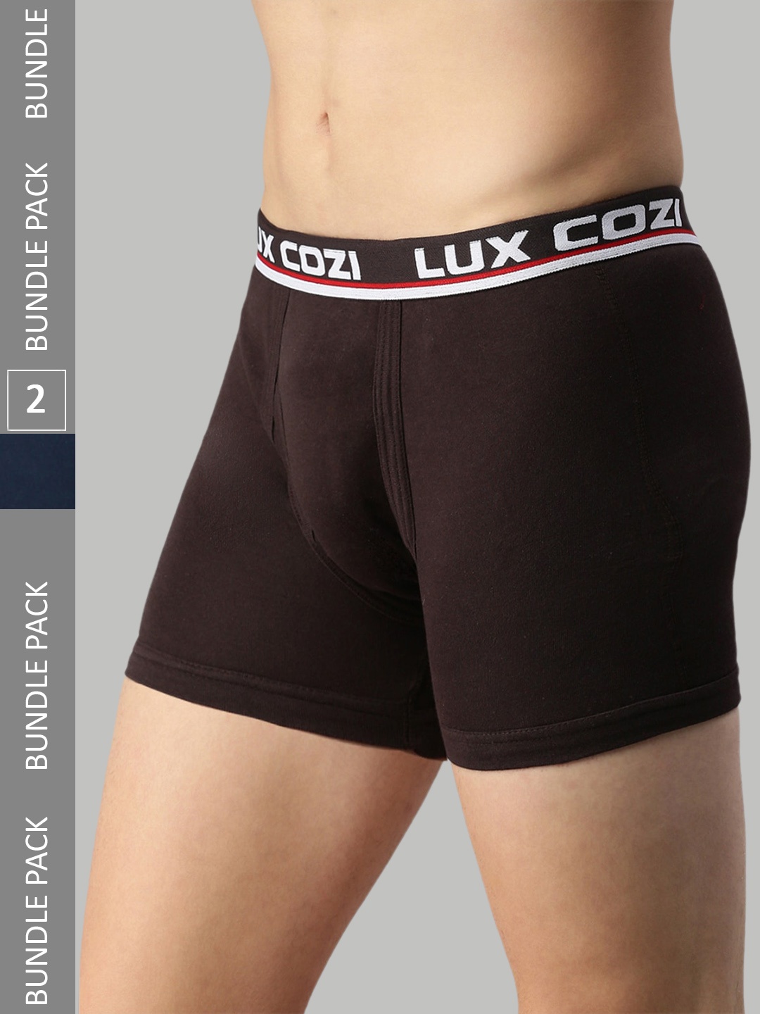 Lux Cozi Men Pack Of 2 Mid-Rise Breathable Trunks COZI_INTLOCK_COF_MBU_2PC, Coffee brown
Lux Cozi Men Pack Of 2 Mid-Rise Breathable Trunks COZI_INTLOCK_COF_MBU_2PC, Coffee brown