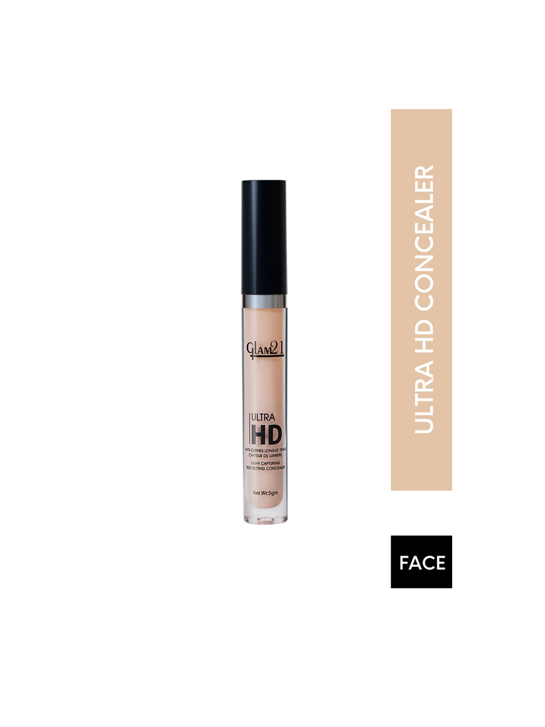 GLAM21 Ultra HD Light Capturing Self Setting Liquid Concealer 5g - Medium Naturally 02, Beige
GLAM21 Ultra HD Light Capturing Self Setting Liquid Concealer 5g - Medium Naturally 02, Beige
