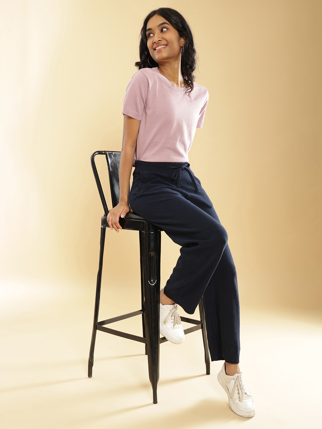 Blissclub Women Move All Day Plus Size Relaxed-Fit Pure Cotton Track Pants, Navy blue
Blissclub Women Move All Day Plus Size Relaxed-Fit Pure Cotton Track Pants, Navy blue