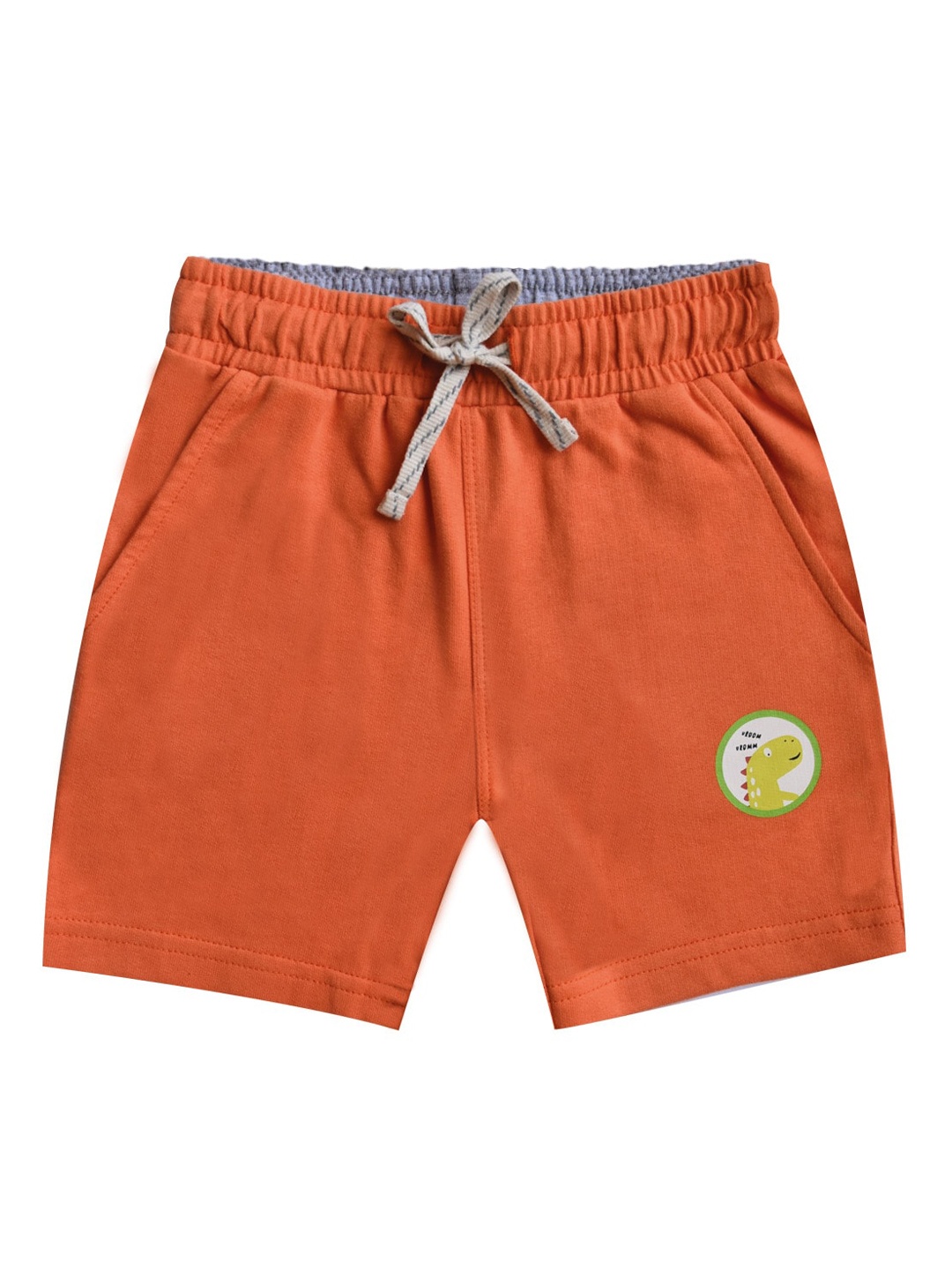 milou Boys Pure Cotton Shorts, Orange