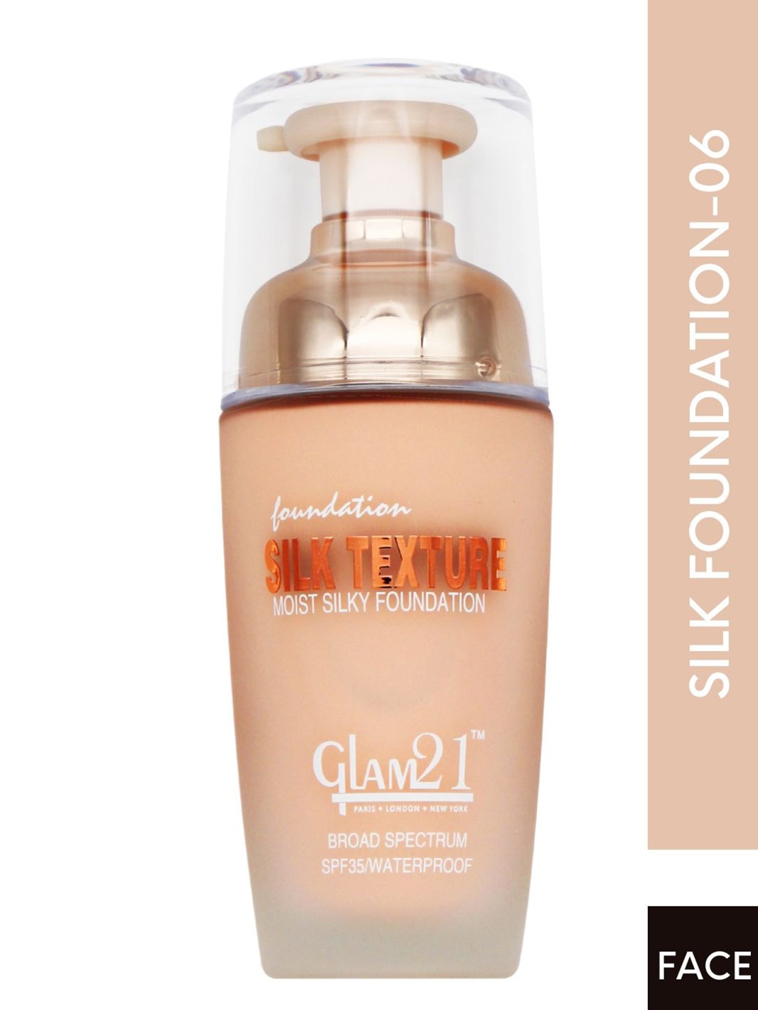 GLAM21 Silk Texture Waterproof SPF35 Moist Silky Matte Foundation 50g - Shade 06, Beige
GLAM21 Silk Texture Waterproof SPF35 Moist Silky Matte Foundation 50g - Shade 06, Beige