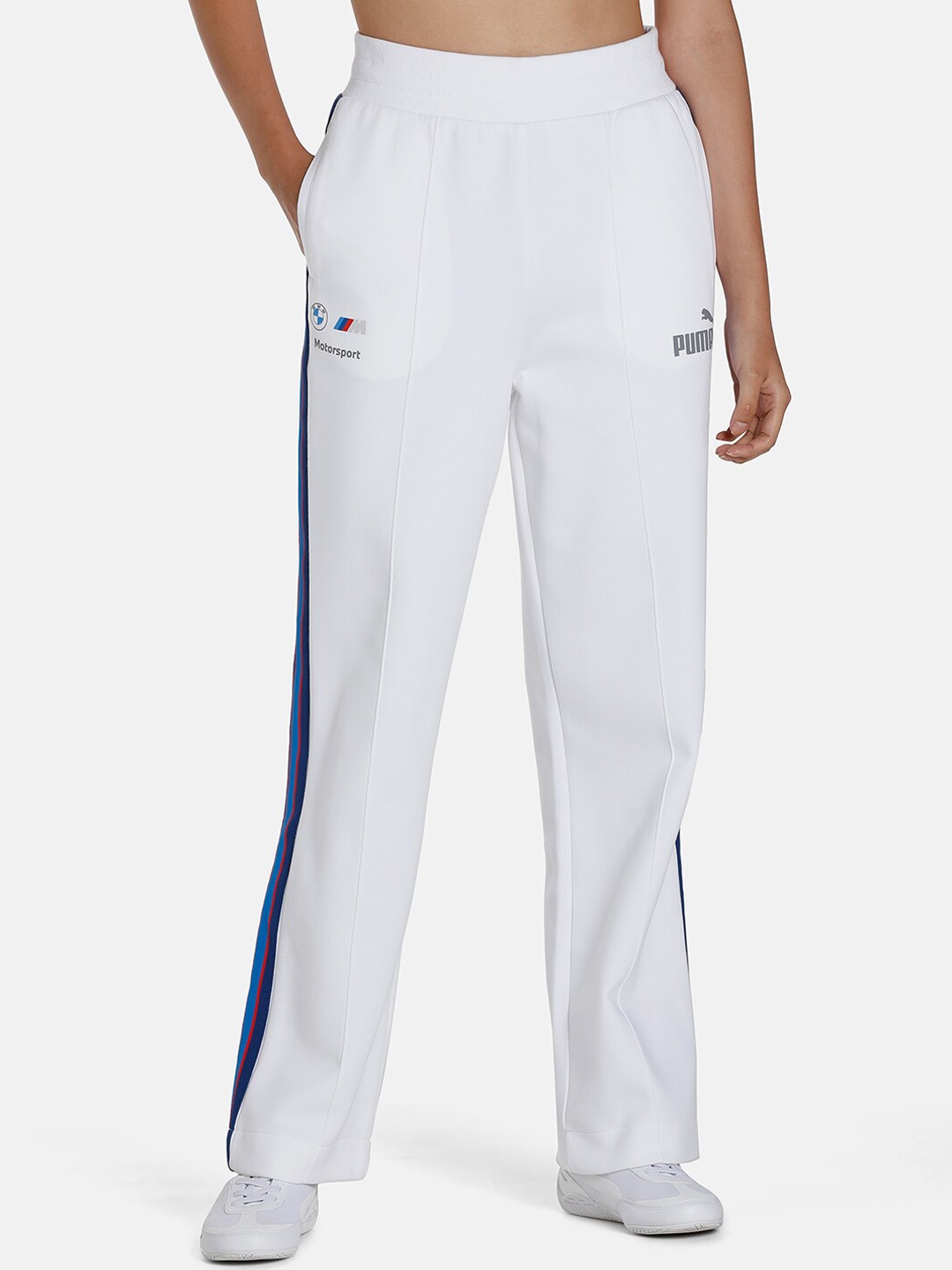 PUMA Motorsport Women Mid-Rise PUMA BMW M Motorsport MT7 Regular Fit Cotton Sustainable Track Pants, White
PUMA Motorsport Women Mid-Rise PUMA BMW M Motorsport MT7 Regular Fit Cotton Sustainable Track Pants, White