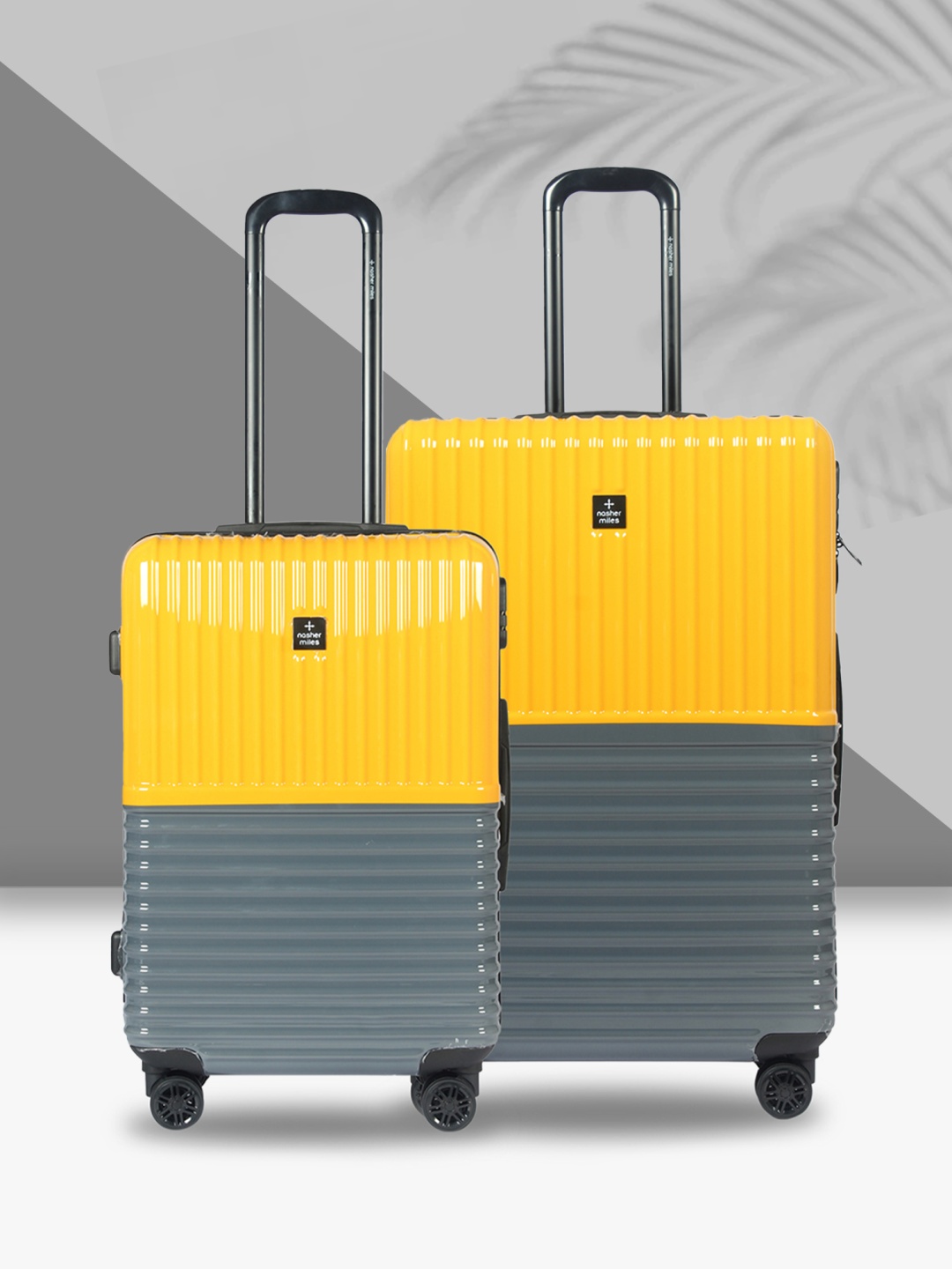 Nasher Miles Istanbul Hard-Sided ABS and PC Set of 2 M/L Yellow Grey Trolley Bags 65-75cm
Nasher Miles Istanbul Hard-Sided ABS and PC Set of 2 M/L Yellow Grey Trolley Bags 65-75cm