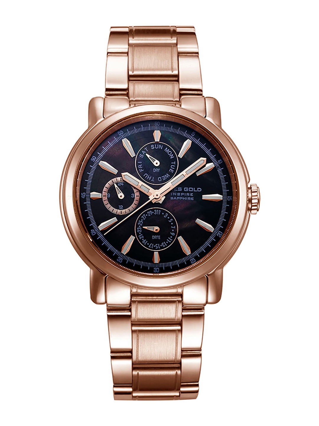 Aries Gold Women Stainless Steel Bracelet Style Straps Analogue B 7302 RG-BKRG, Black
Aries Gold Women Stainless Steel Bracelet Style Straps Analogue B 7302 RG-BKRG, Black