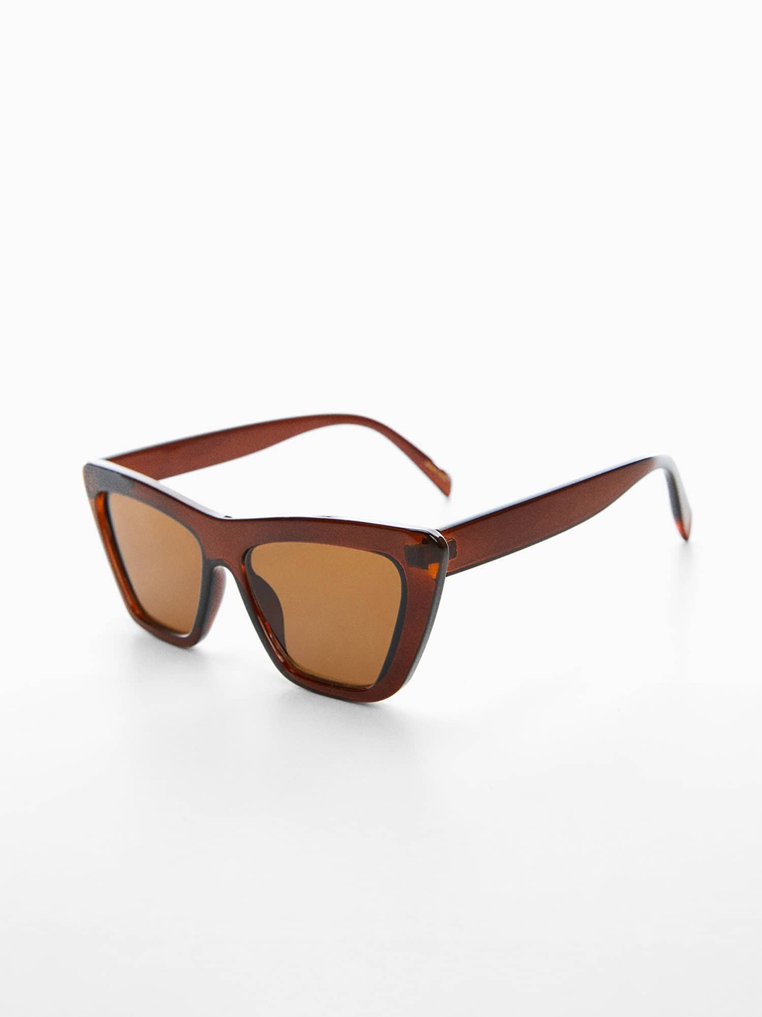 MANGO Women Full Rim Sustainable Cateye Sunglasses With UV Protected Lens 47004002, Brown
MANGO Women Full Rim Sustainable Cateye Sunglasses With UV Protected Lens 47004002, Brown