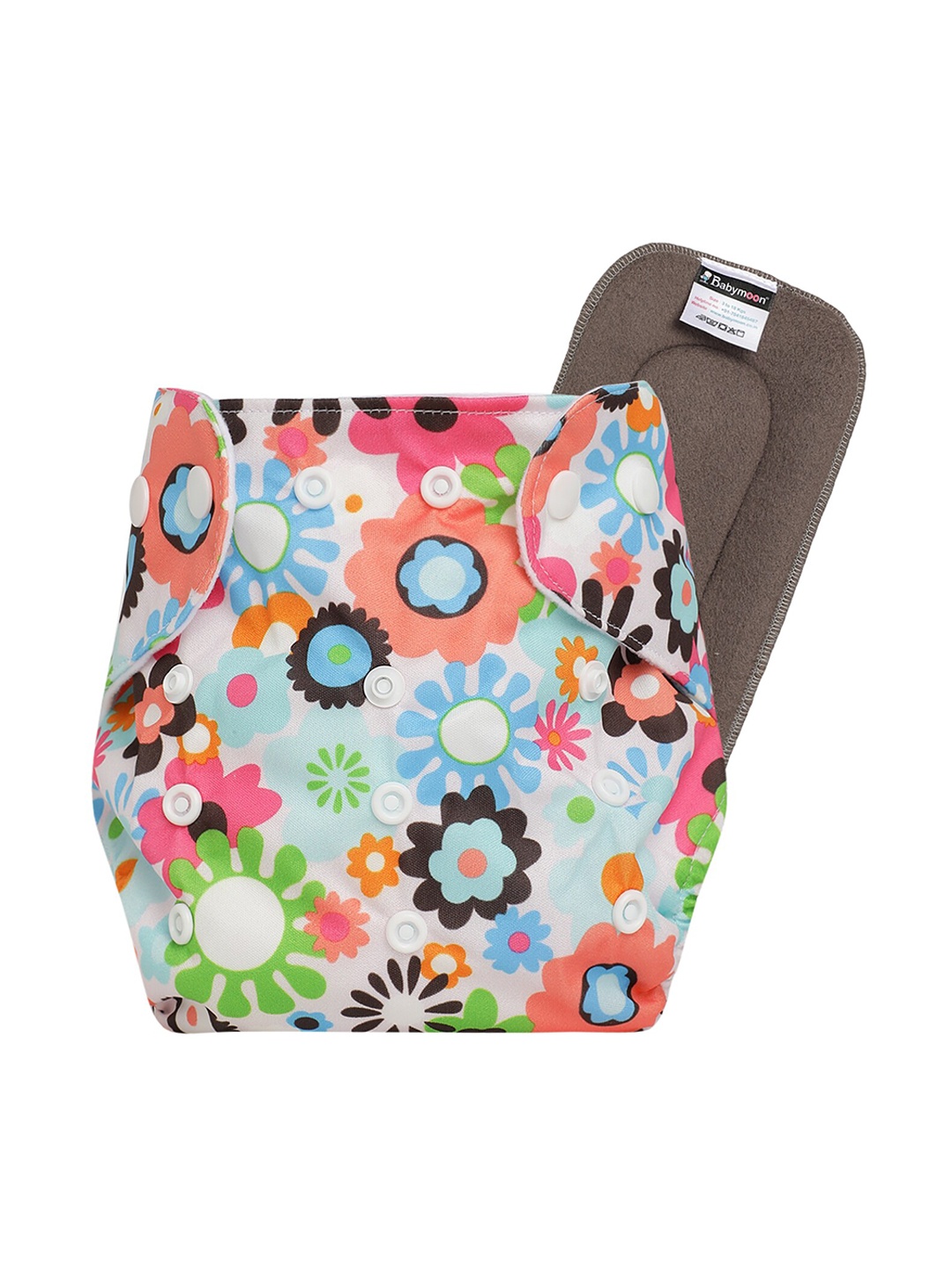 Babymoon Kids Printed Washable Adjustable Reusable Cloth Diaper with 1 Insert, Blue
Babymoon Kids Printed Washable Adjustable Reusable Cloth Diaper with 1 Insert, Blue