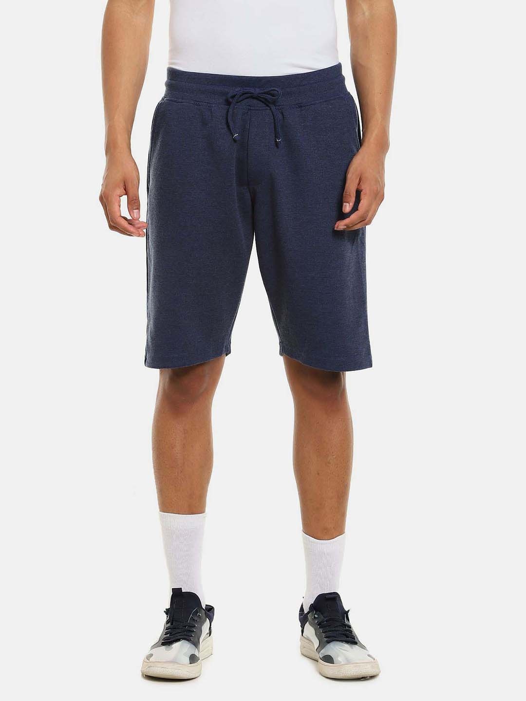 Arrow Sport Men Solid Sports Shorts, Navy blue