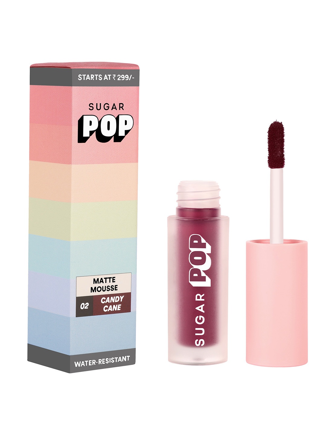 SUGAR POP Matte Mousse Water Resistant Liquid Lipstick 3.2 ml - Candy Cane 02, Magenta
SUGAR POP Matte Mousse Water Resistant Liquid Lipstick 3.2 ml - Candy Cane 02, Magenta