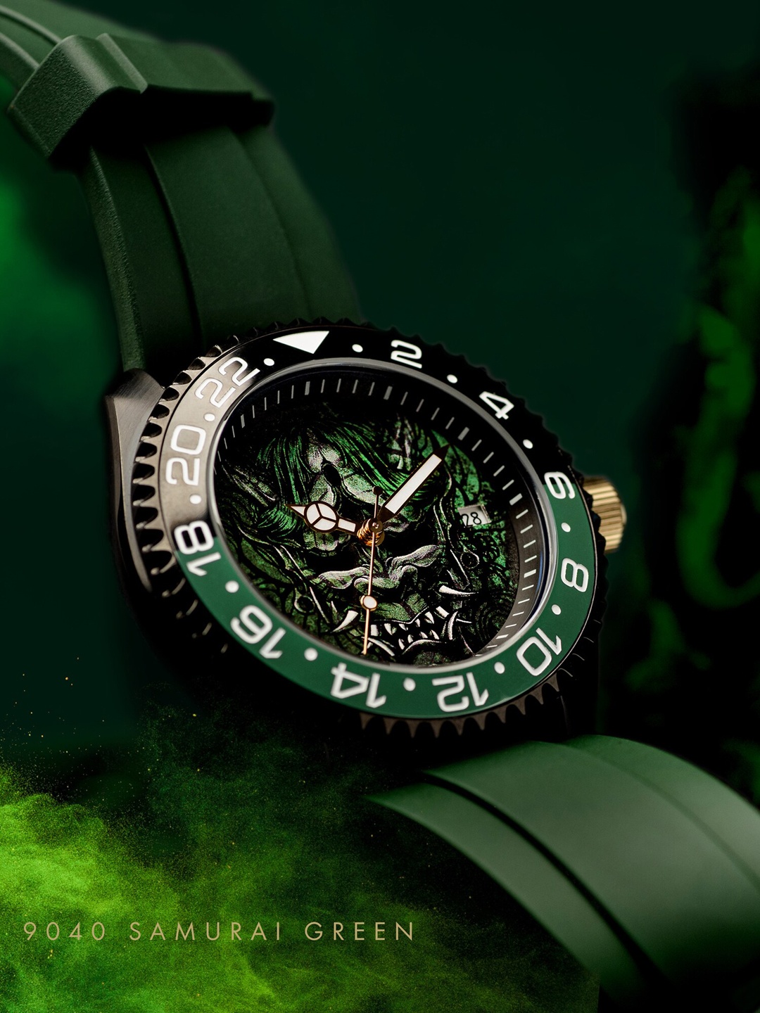 Aries Gold Men Embellished Dial Analogue Automatic Motion Powered Watch- G 9040 SAM-GN, Green
Aries Gold Men Embellished Dial Analogue Automatic Motion Powered Watch- G 9040 SAM-GN, Green
