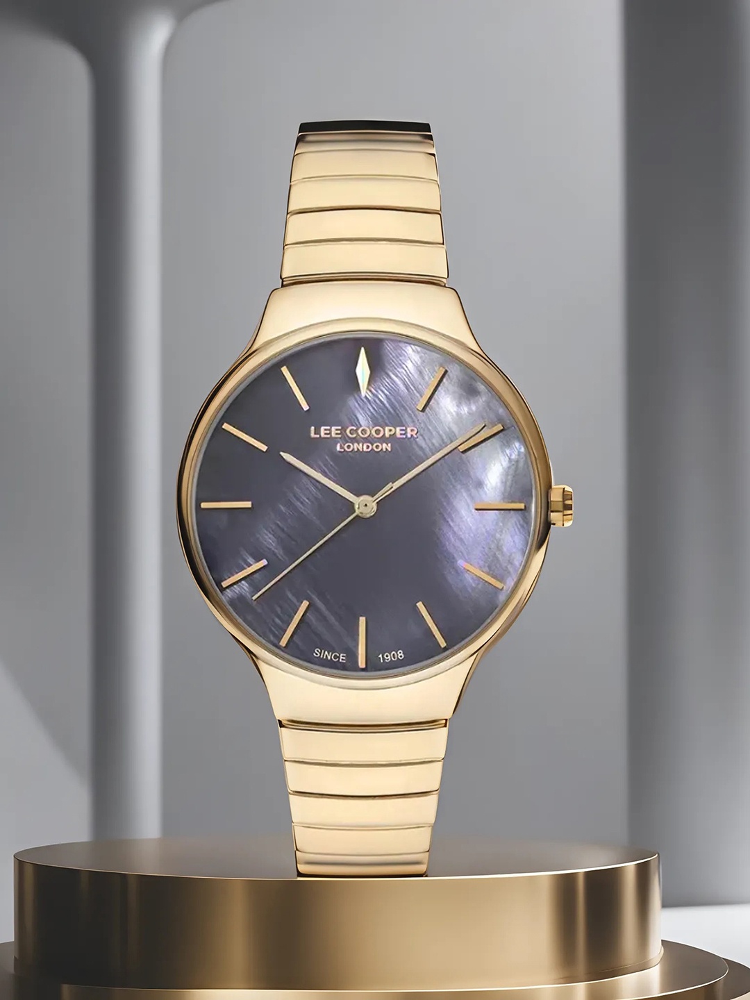 Lee Cooper Women Dial & Stainless Steel Bracelet Style Straps Analogue Watch LC07342.150, Brown
Lee Cooper Women Dial & Stainless Steel Bracelet Style Straps Analogue Watch LC07342.150, Brown