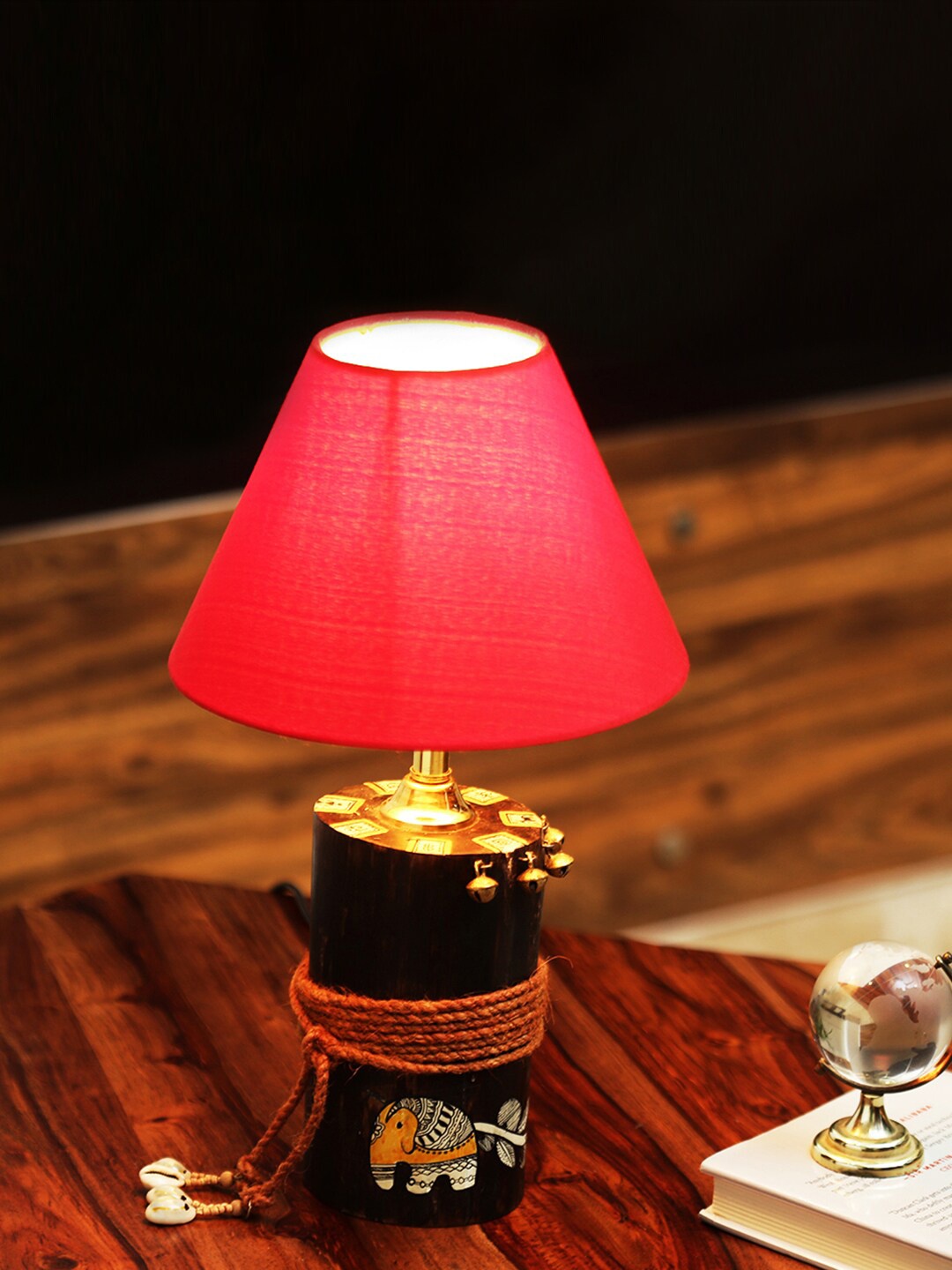 ExclusiveLane The Red-Shade Log Brown & Red Madhubani Painted Wooden Table Lamp
ExclusiveLane The Red-Shade Log Brown & Red Madhubani Painted Wooden Table Lamp