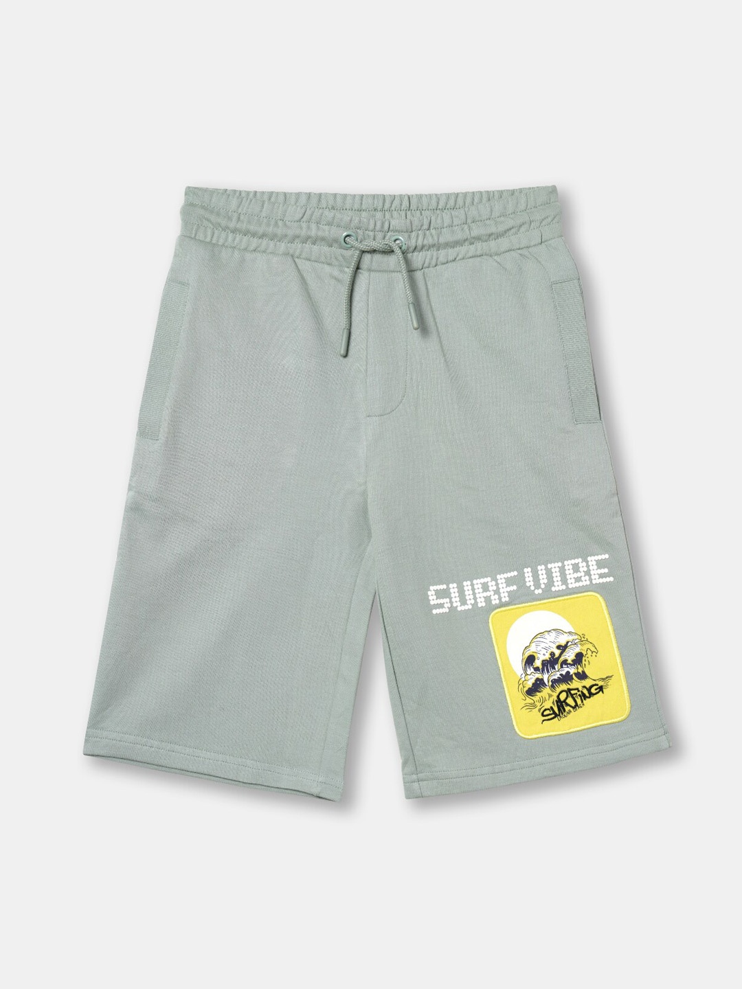 R&B Boys Cotton Shorts, Sea green