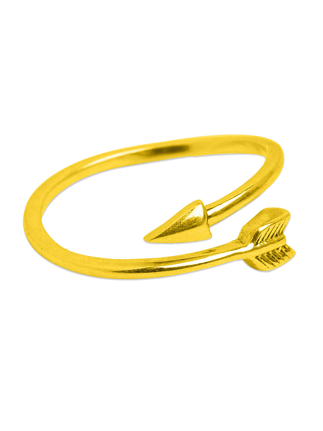 ahilya Gold-Plated 925 Sterling Silver Arrow Finger Ring 
ahilya Gold-Plated 925 Sterling Silver Arrow Finger Ring