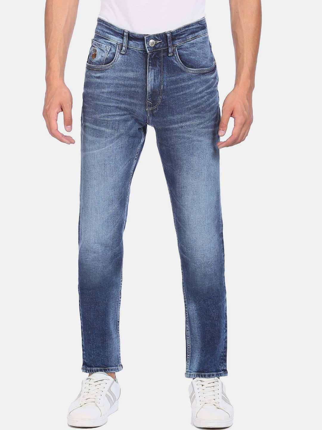 U.S. Polo Assn. Denim Co. Men Slim Tapered Fit Mid Rise Clean Look Heavy Fade Jeans, Blue
U.S. Polo Assn. Denim Co. Men Slim Tapered Fit Mid Rise Clean Look Heavy Fade Jeans, Blue
