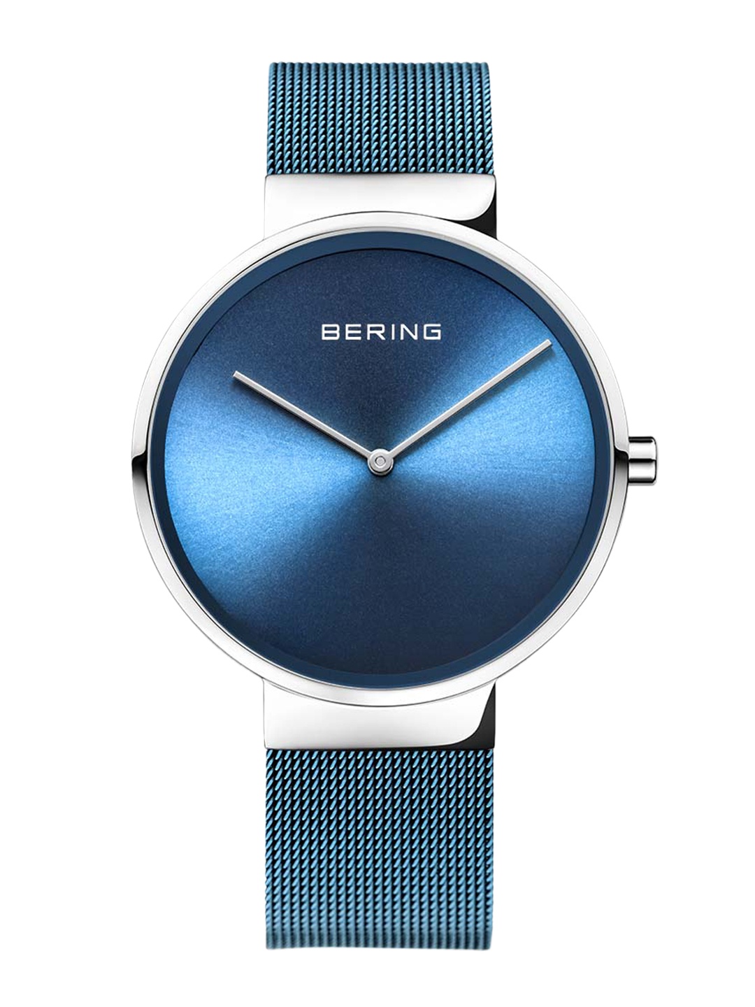 BERING Men Blue Dial & Blue Stainless Steel Bracelet Style Straps Analogue Watch 14539-308
BERING Men Blue Dial & Blue Stainless Steel Bracelet Style Straps Analogue Watch 14539-308